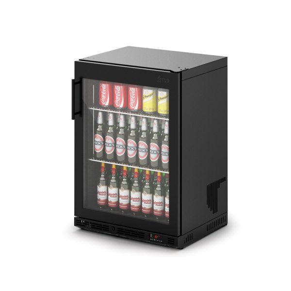 IMC Ventus V60 Bottle Cooler [Front Load] - Full Front Glass Door - Black Painted Frame - H 850 mm - W 600 mm - R290