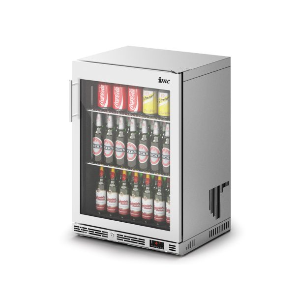 IMC Ventus V60 Bottle Cooler [Front Load] - Full Front Glass Door - Stainless Steel Frame - H 850 mm - W 600 mm - R290