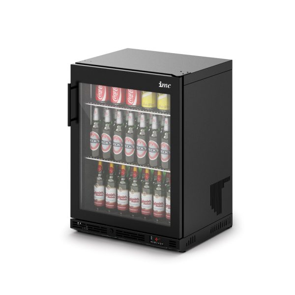 IMC Ventus V60 Bottle Cooler [Front Load] - Full Front Glass Door - Black Painted Frame - H 800 mm - W 600 mm - R290