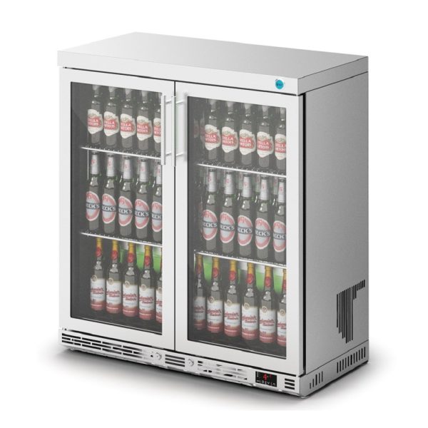 IMC Ventus V90 Bottle Cooler [Front Load] - Glass Door - Stainless Steel Frame - H 900 mm - W 900 mm - D 450 mm - R290