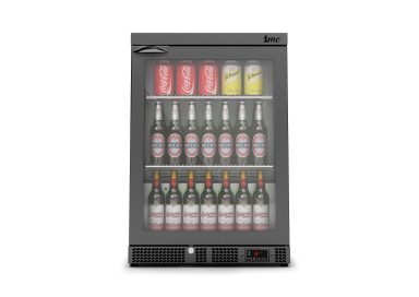 IMC Mistral M60 Bottle Cooler [Front Load] – Glass Door – Black Painted Frame – H 850 mm – W 600 mm – 0.225 kW