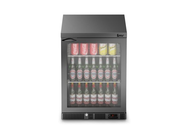 IMC Mistral M60 Bottle Cooler [Front Load] - Glass Door - Black Painted Frame - H 850 mm - W 600 mm - 0.225 kW - Image 3