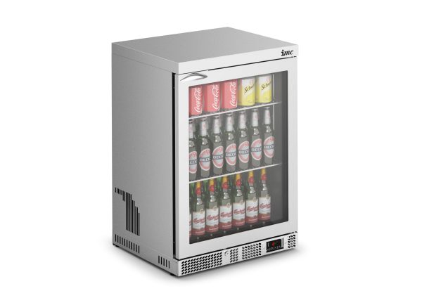 IMC Mistral M60 Bottle Cooler [Front Load] - Glass Door - Stainless Steel Frame - H 850 mm - W 600 mm - 0.225 kW - Image 4
