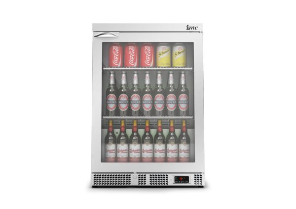 IMC Mistral M60 Bottle Cooler [Front Load] - Glass Door - Stainless Steel Frame - H 850 mm - W 600 mm - 0.225 kW