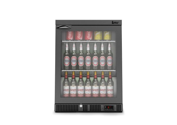 IMC Mistral M60 Bottle Cooler [Front Load] - Glass Door - Black Painted Frame - H 800 mm - W 600 mm - 0.225 kW - Image 2