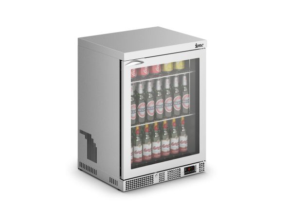 IMC Mistral M60 Bottle Cooler [Front Load] - Glass Door - Stainless Steel Frame - H 800 mm - W 600 mm - 0.225 kW - Image 4