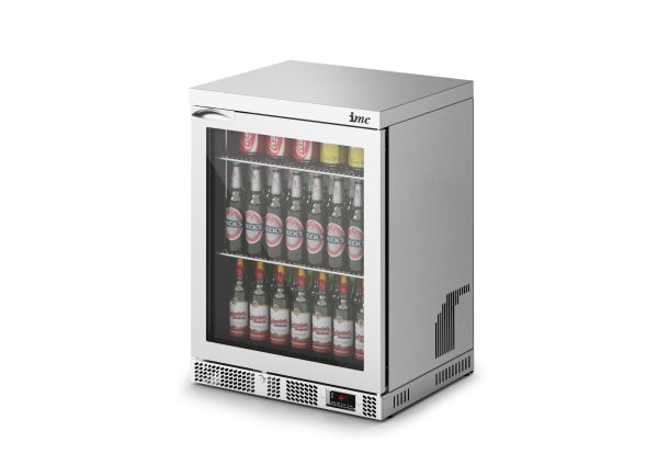 IMC Mistral M60 Bottle Cooler [Front Load] - Glass Door - Stainless Steel Frame - H 800 mm - W 600 mm - 0.225 kW - Image 2