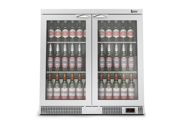 IMC Mistral M90 Bottle Cooler [Front Load] - Glass Door - Stainless Steel Frame - H 900 mm - W 900 mm - 0.232 kW - Image 2