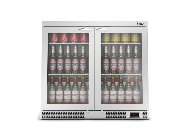 IMC Mistral M90 Bottle Cooler [Front Load] - Glass Door - Stainless Steel Frame - H 800 mm - W 900 mm - 0.232 kW - Image 2