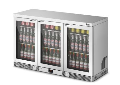 IMC Mistral M135 Bottle Cooler [Front Load] – Glass Door Door – Stainless Steel Frame – H 800 mm – W 1350 mm – 0.357 kW