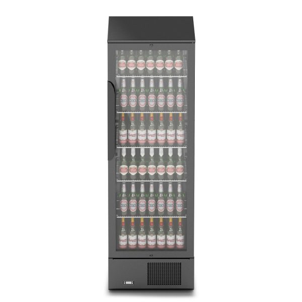 IMC Mistral TC60 Bottle Cooler [Front Load] - Glass Door - Black Painted Frame - H 1850 mm - W 600 mm