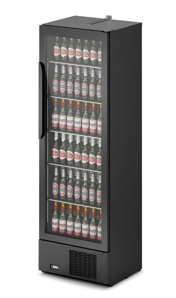 IMC Mistral TC60 Bottle Cooler [Front Load] - Glass Door - Black Painted Frame - H 1850 mm - W 600 mm - 0.759 kW