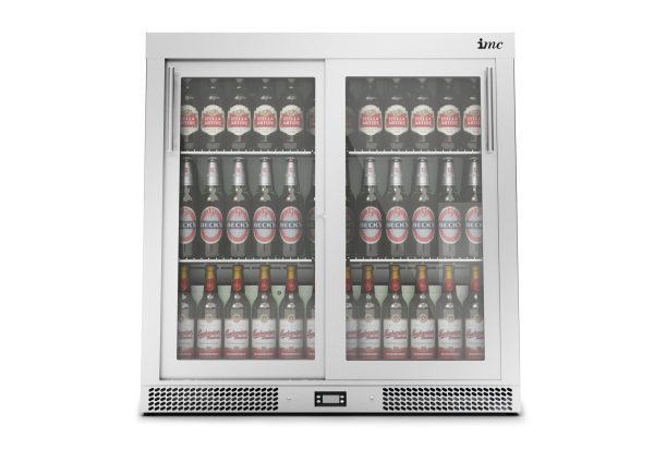 IMC Mistral M90 Bottle Cooler [Front Load] - Sliding Glass Doors - Stainless Steel Frame - H 900 mm - W 900 mm - 0.46 kW - Image 2