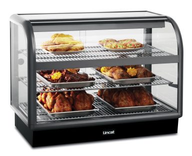 Lincat Seal 650 Series Counter-top Curved Front Heated Merchandiser – Back-Service – W 1000 mm – 2.02 kW