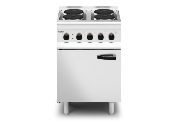 Lincat Silverlink 600 Electric Free-standing Oven Range - Castors at Rear - 4 Plates - W 600 mm - 11.0 kW