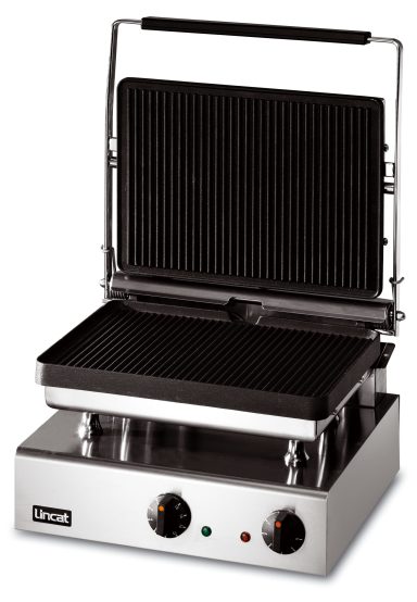 Lincat Lynx 400 Electric Counter-top Heavy Duty Panini Grill – Ribbed Upper & Lower Plates – W 395 mm – 3.0 kW