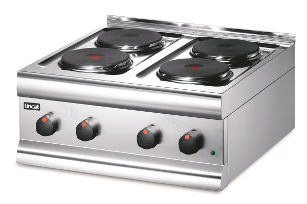 Lincat Silverlink 600 Electric Counter-top Boiling Top - 4 Plates - W 600 mm - 7.0 kW