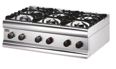 Lincat Silverlink 600 Natural Gas Counter-top Boiling Top – 6 Burners – W 900 mm – 27.0 kW
