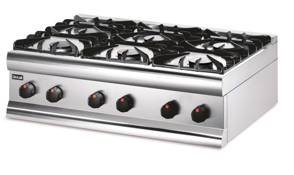 Lincat Silverlink 600 Natural Gas Counter-top Boiling Top - 6 Burners - W 900 mm - 27.0 kW