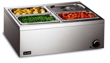 Lincat Lynx 400 Electric Counter-top Bain Marie – Wet Heat – inc. 4 x 1/4 GN Dishes – W 565 mm – 0.5 kW