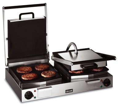 Lincat Lynx 400 Electric Counter-top Twin Contact Grill – Smooth Upper & Lower Plates – W 623 mm – 4.5 kW