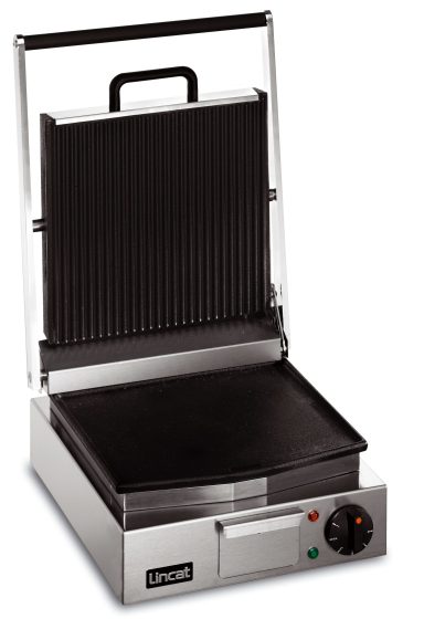 Lincat Lynx 400 Electric Counter-top Single Ribbed Grill – Ribbed Upper & Smooth Lower Plates – W 310 mm – 2.25 kW