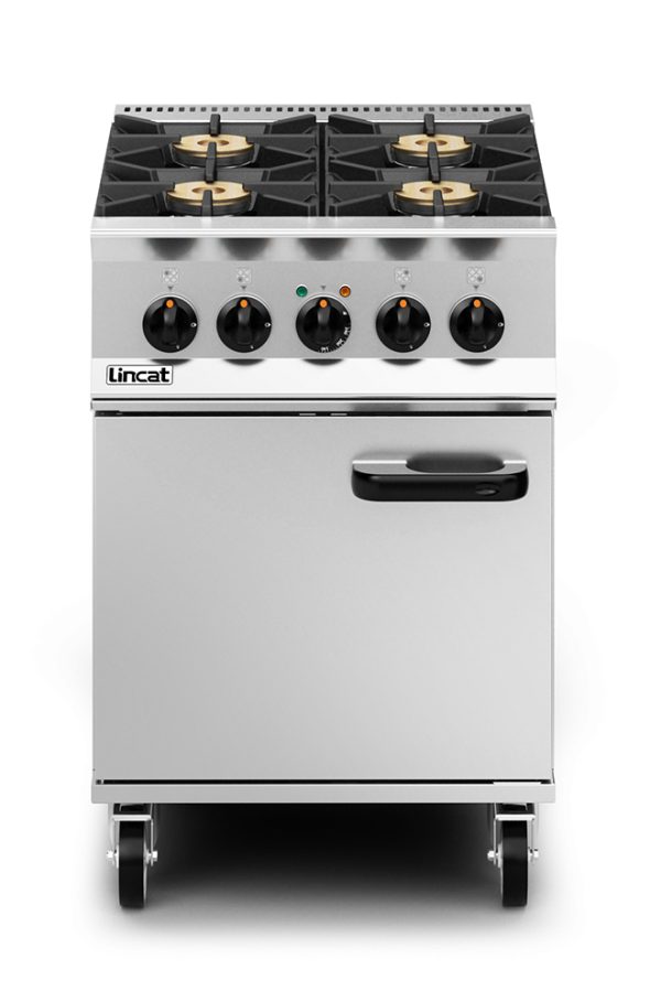Lincat Opus 800 Dual Fuel [Propane Gas] Free-standing Oven Range - 4 Burners - W 600 mm - 26.8 kW - Image 3