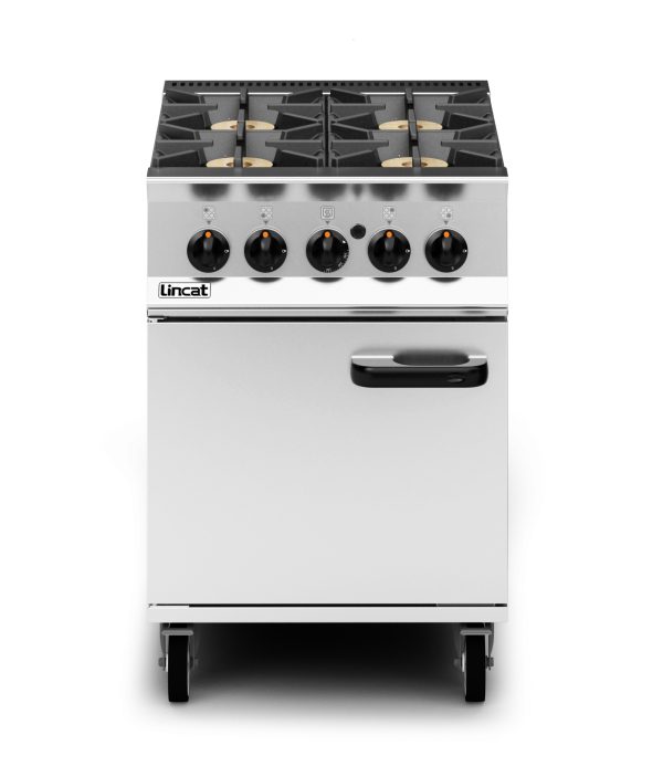 Lincat Opus 800 Natural Gas Free-standing Oven Range [R/Hand Door] - 4 Burners - W 600 mm - 36.8 kW - Image 3