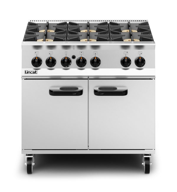 Lincat Opus 800 Natural Gas Free-standing Oven Range - 6 Burners - W 900 mm - 55.0 kW - Image 3