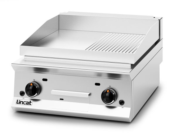 Lincat Opus 800 Propane Gas Counter-top Griddle - Ribbed Plate - W 600 mm - 15.5 kW