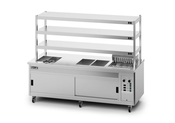 Lincat Panther SuperPass Series Free-standing Hot Cupboard - Bain Marie Top - W 2400 mm - 16.52 kW