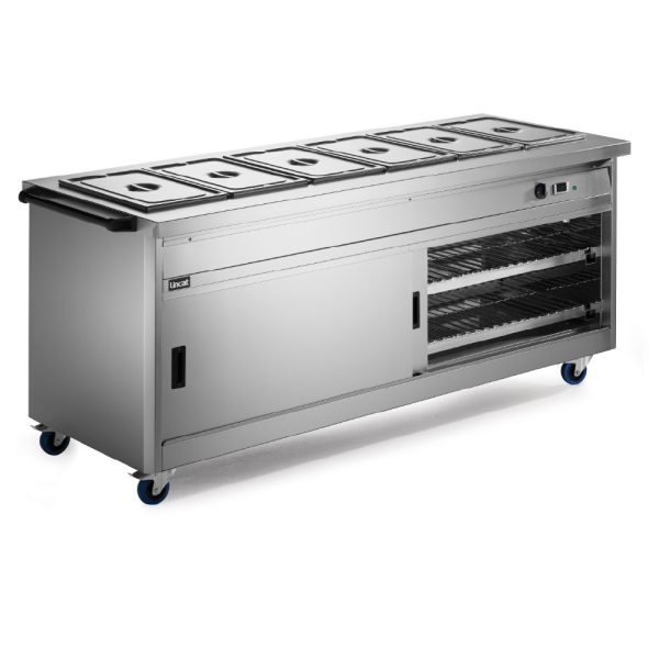 Lincat Panther 800 Series Free-standing Hot Cupboard - Bain Marie Top - 6GN - W 2180 mm - 5.2 kW
