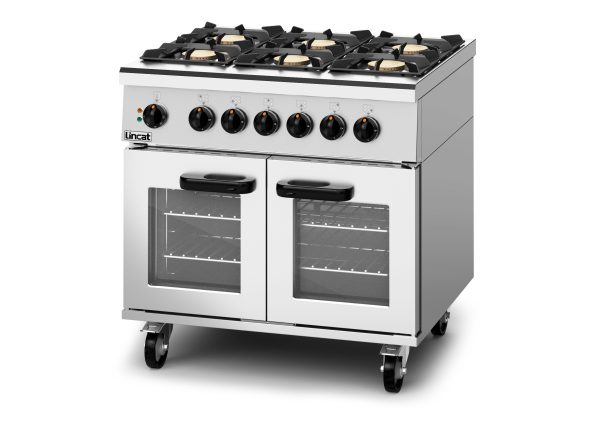 Lincat Phoenix Dual Fuel Propane Gas Free-standing Oven Range - 6-Zone - W 900 mm - 36 kW [Gas] - 6 kW [Electric] - Image 2