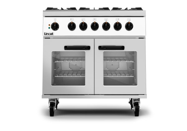 Lincat Phoenix Dual Fuel Propane Gas Free-standing Oven Range - 6-Zone - W 900 mm - 36 kW [Gas] - 6 kW [Electric] - Image 3