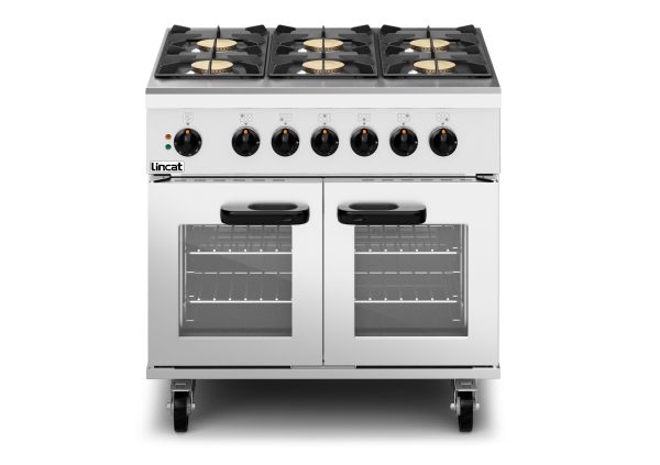 Lincat Phoenix Dual Fuel Propane Gas Free-standing Oven Range - 6-Zone - W 900 mm - 36 kW [Gas] - 6 kW [Electric] - Image 4