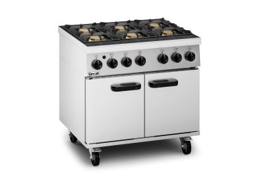 Lincat Phoenix Natural Gas Free-standing Oven Range – 6-Zone – W 900 mm – 46.0 kW