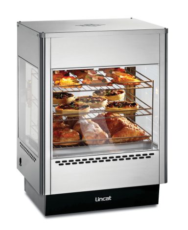 Lincat Seal Counter-top Upright Heated Merchandiser – Static Rack – Two Doors – W 562 mm – 1.4 kW