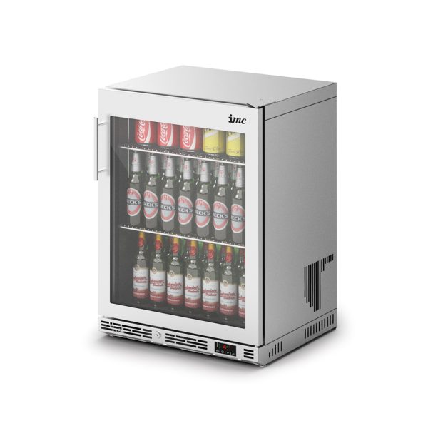IMC Ventus V60 Bottle Cooler [Front Load] - Full Front Glass Door - Stainless Steel Frame - H 800 mm - W 600 mm - R290