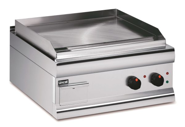 Lincat Silverlink 600 Electric Counter-top Griddle - Steel Plate - Twin Zone - Extra Power - W 600 mm - 5.6 kW