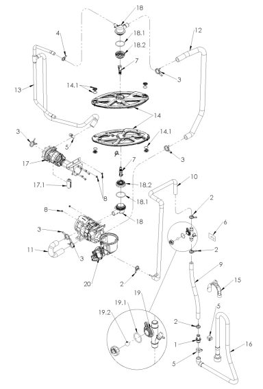 Wash, Rinse and Drain System – C400 (90001655-B)
