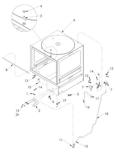 Cabinet Assembly – C500WS (90001613-B)