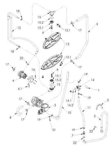 Wash, Rinse and Drain System – C500 (90001615-B)