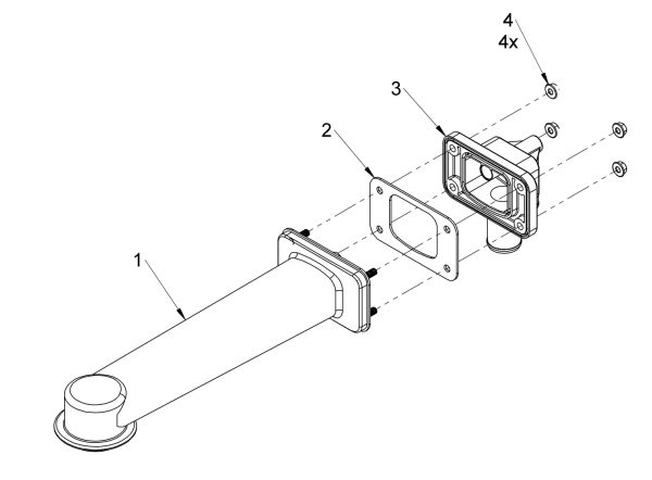 Classeq pass-through top manifold assembly drawing